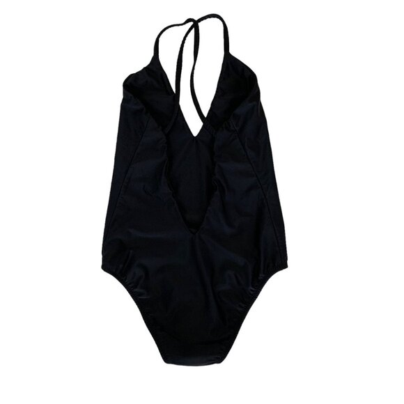 Rebekah Victoria Swimsuit Small Black One Piece Sexy Retro Y2K Beach - Picture 4 of 6